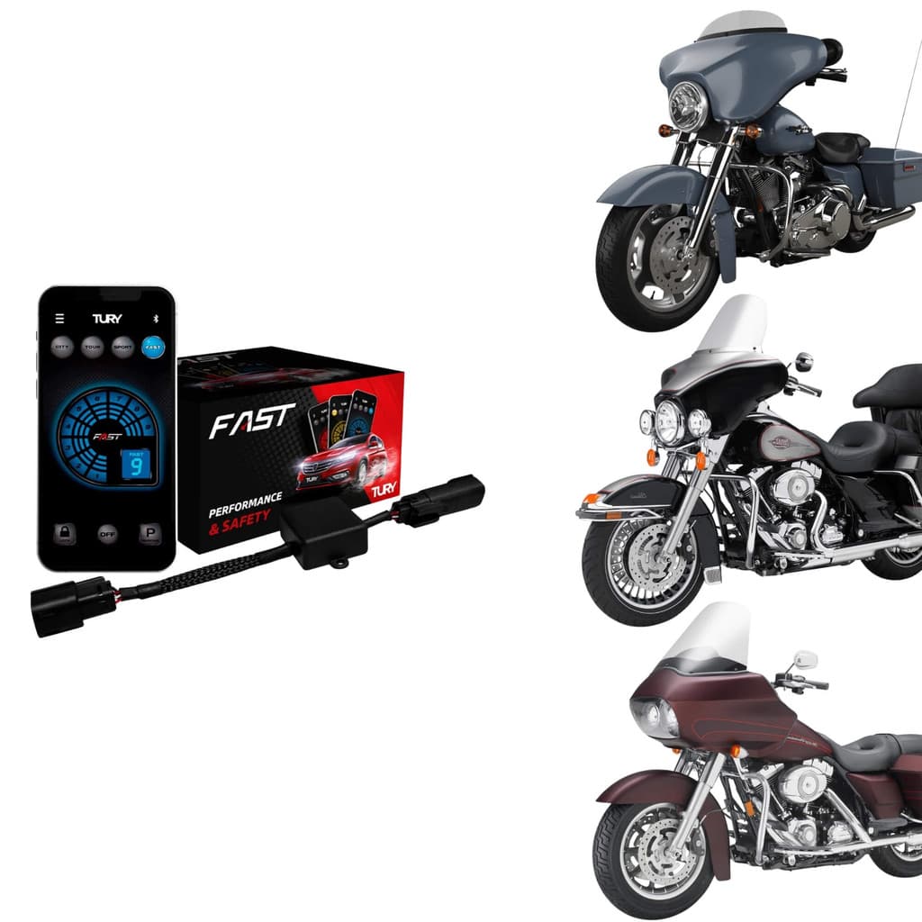 Módulo de Aceleração para Motos Street/Electra/Road Glide e Road King Tury - FAST_IP_3.3F
