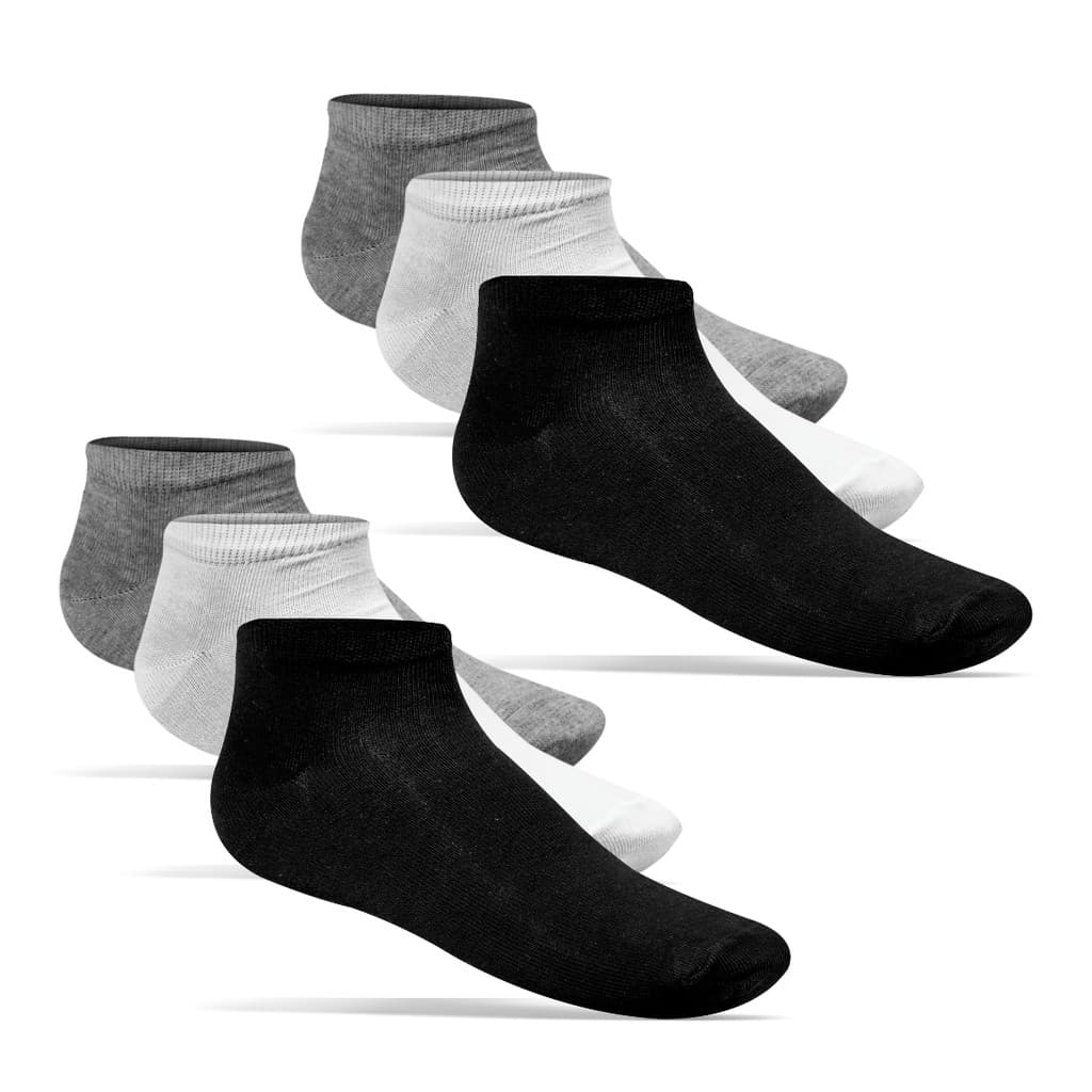 Par de Meia Cano Curto Unissex Básica 39 a 43 - KIT 6 e 12 PARES