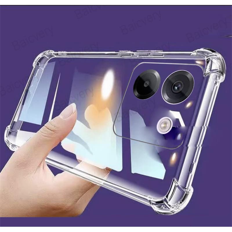 Para Xiaomi Poco M7 Pro 5G Pára-Choques Capas Sacos TPU Capa De Silicone Macio Escudo Protetor Completo Transparente Cla