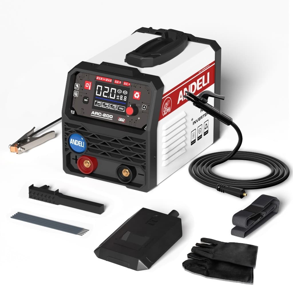 Maquina De Solda Inversora 200A 110V/220V ANDELI ARC-200 ELETRODO TIG/LIFT COM Acessórios