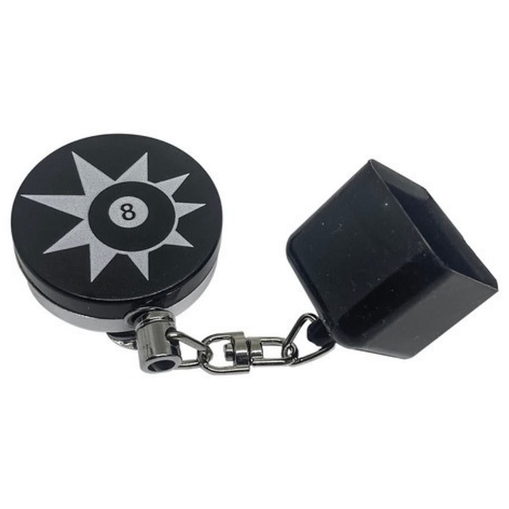 Porta Giz Montante Sports Retrátil Com Cabo De Aço Bola 8 Sinuca Bilhar Snooker