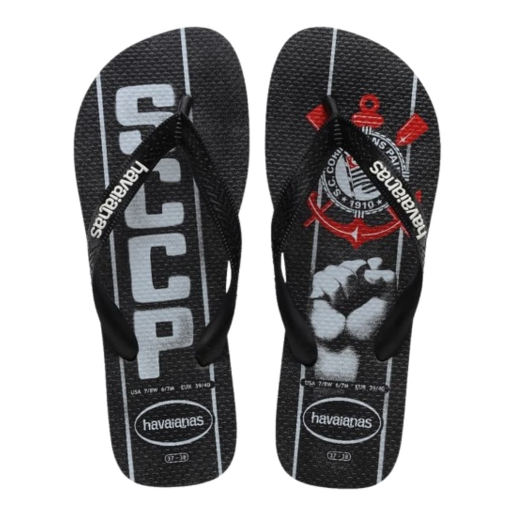 Sandalia Havaianas Top Times Corinthians