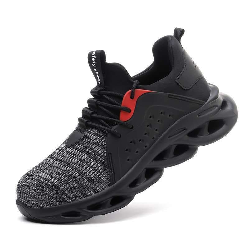 Sapatos De Segurança Masculinos/Verão/Respirável/Leve/Odor/Anti-Esmagamento Punctura/Sola Macia /