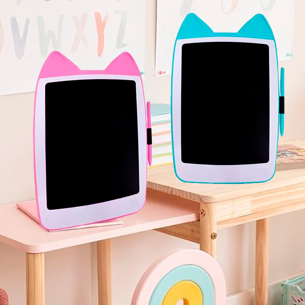 Lousa Digital Mágica Lcd Infantil Criança para escrever Colorida Gato
