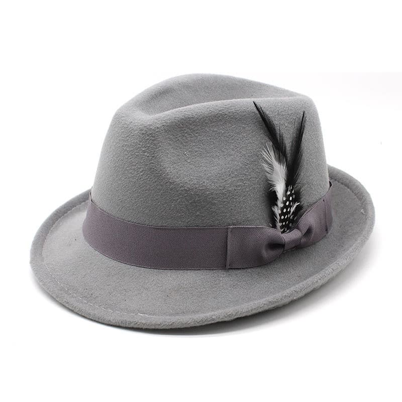 Chapéu Fedora De Penas Vintage , Mulheres Ocidentais , Homens , Igreja , Jazz , Boné De Feltro