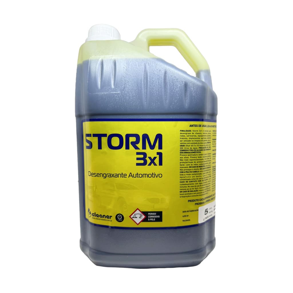 Desengraxante Desincrustante Storm 3 em 1 1:40 5L CLEANER