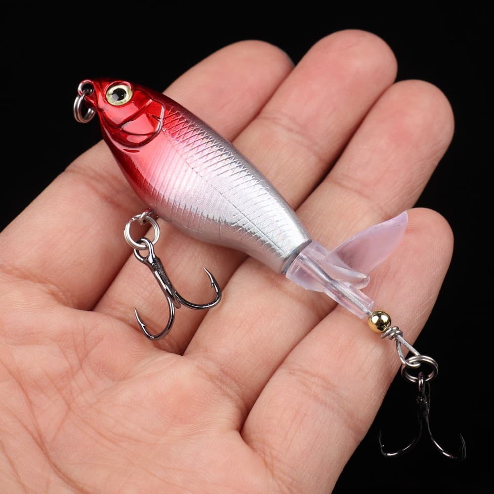 1 Peça Isca De Água Superior Artificial Popper Iscas De Pesca 7.5 Cm 6.5g