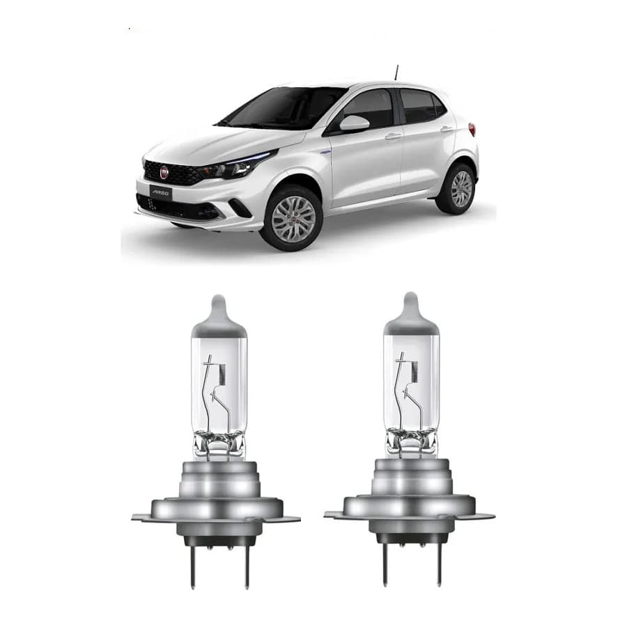 Kit 2 Lampada Farol Baixo Fiat Argo 2017 2018 2019 2020 H7