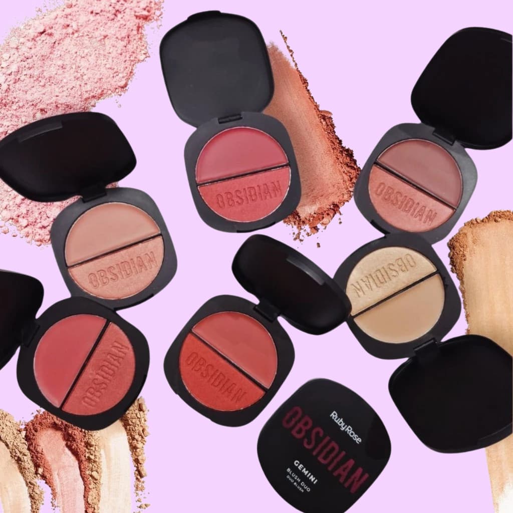 Blush Duo Cremoso Compacto Gemini Obsidian - Ruby Rose