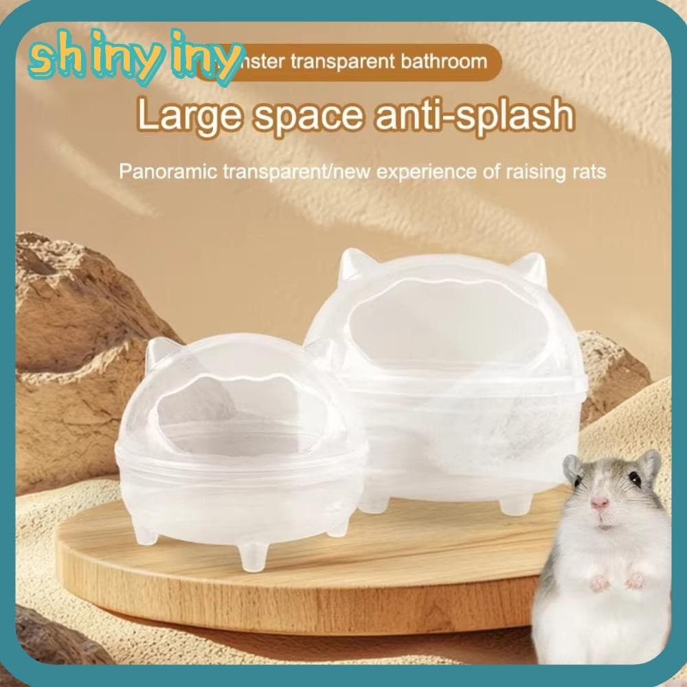 Banheira De Hamster Brilhante , Banheiro Transparente À Prova De Derramamento , Caixa De Areia Para Pequenos Animais De