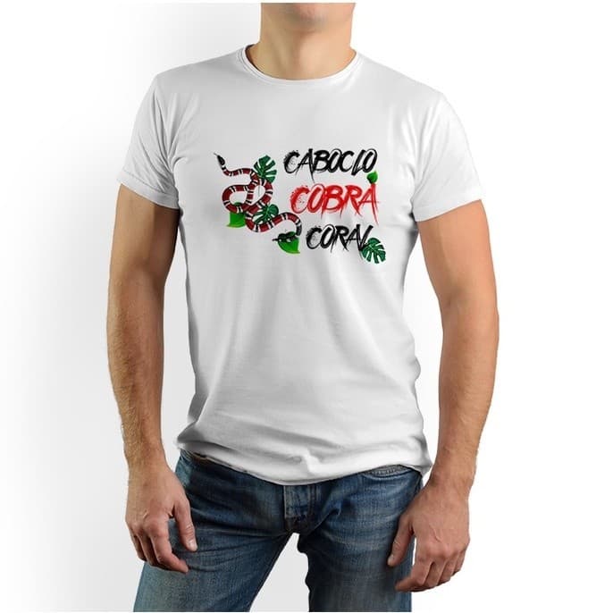 Camiseta Umbanda Caboclo Cobra Coral Camisa 100%Algodão Lançamento Envio Rápido
