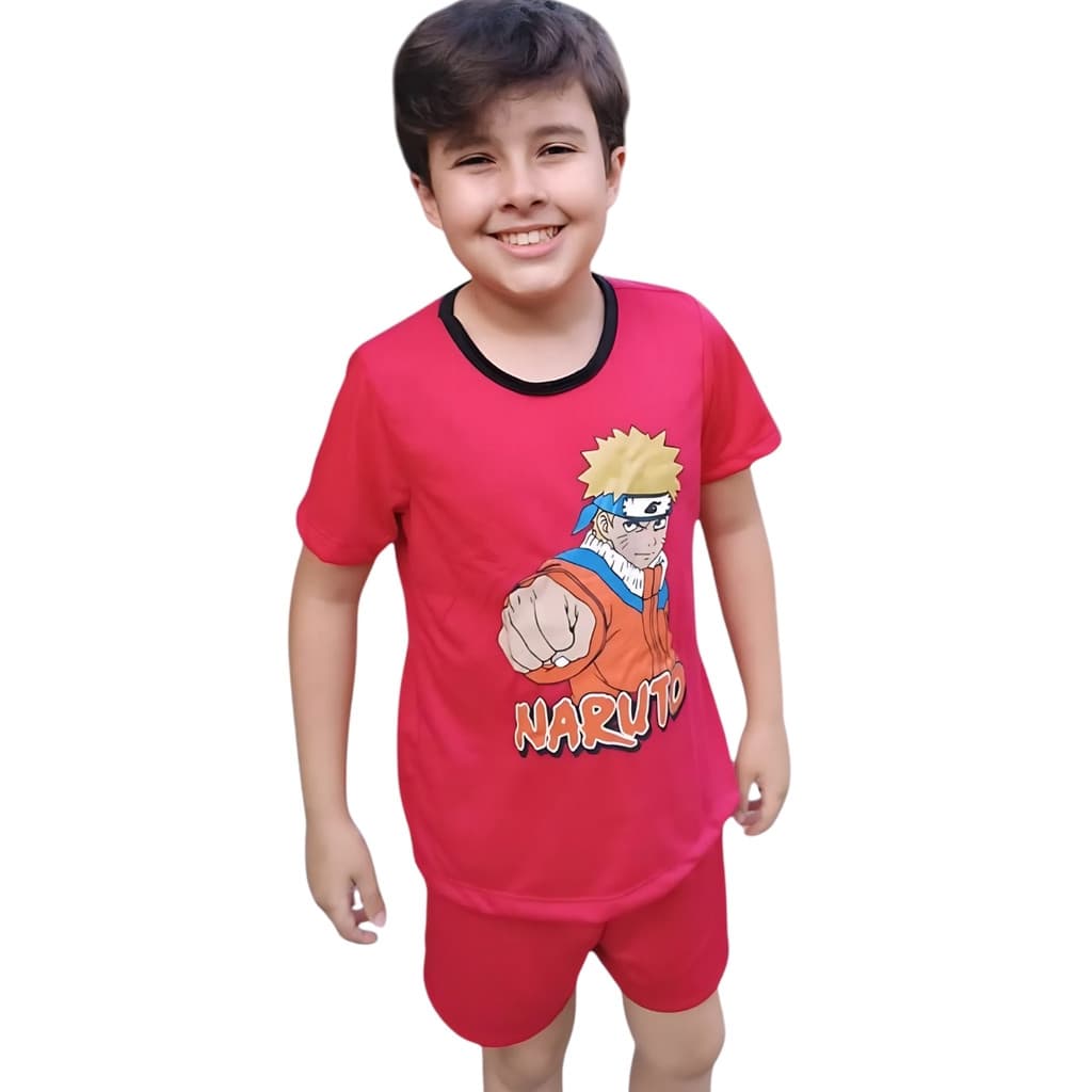 Pijama Infantil Meia Manga Masculino com Estampas Sortidas  – Tamanhos do PP ao GG