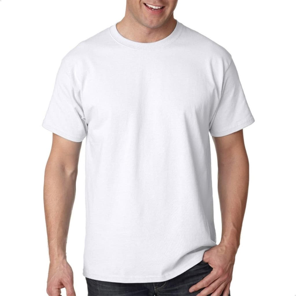 camiseta branca 100% algodão Premium