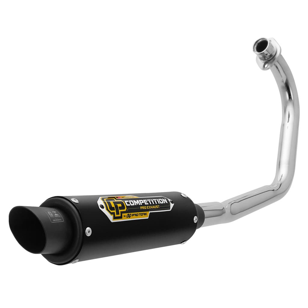 Escapamento Pro Tork Competition Curva Cromada Titan 125 Ks 2000 a 2004 / Fan 125 KS 2004 a 2008
