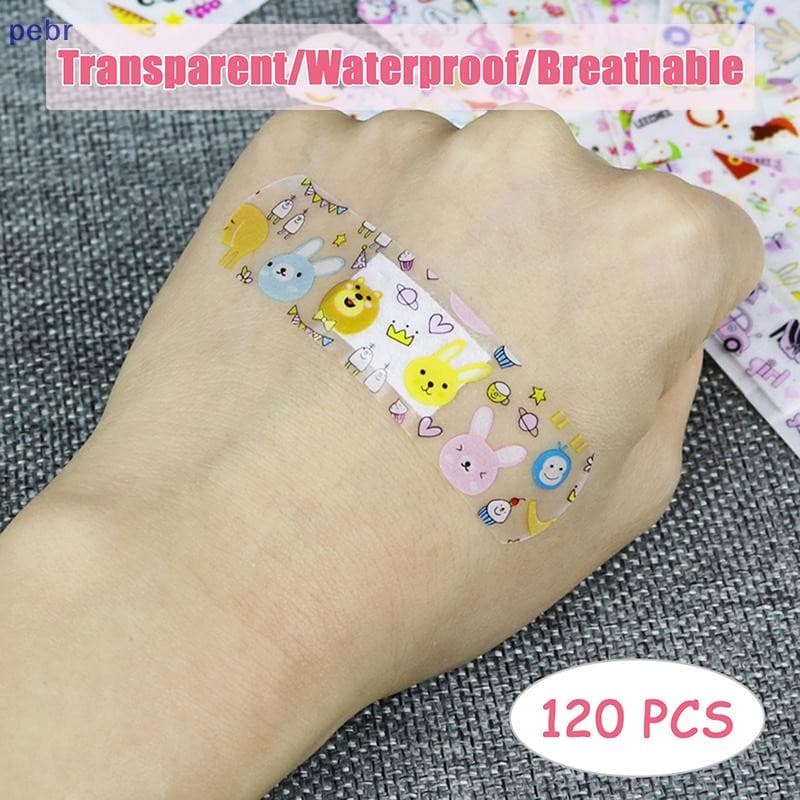[pebr] 120 Pcs À Prova D'água Respirável Transparente Band Aid Hemostasia Emplastros Emergência [feng]