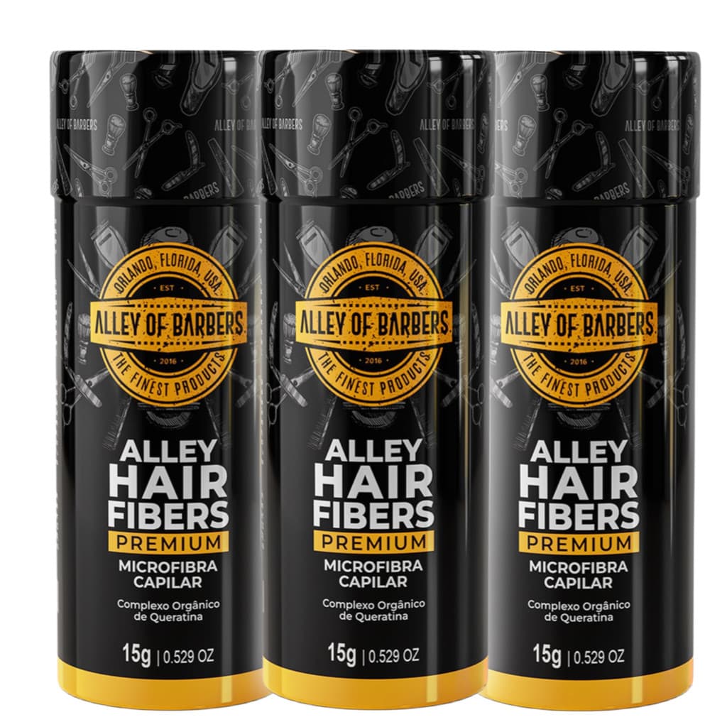 Fibra Capilar Alley of Barbers 15g Kit c/ 3 Unid. Original