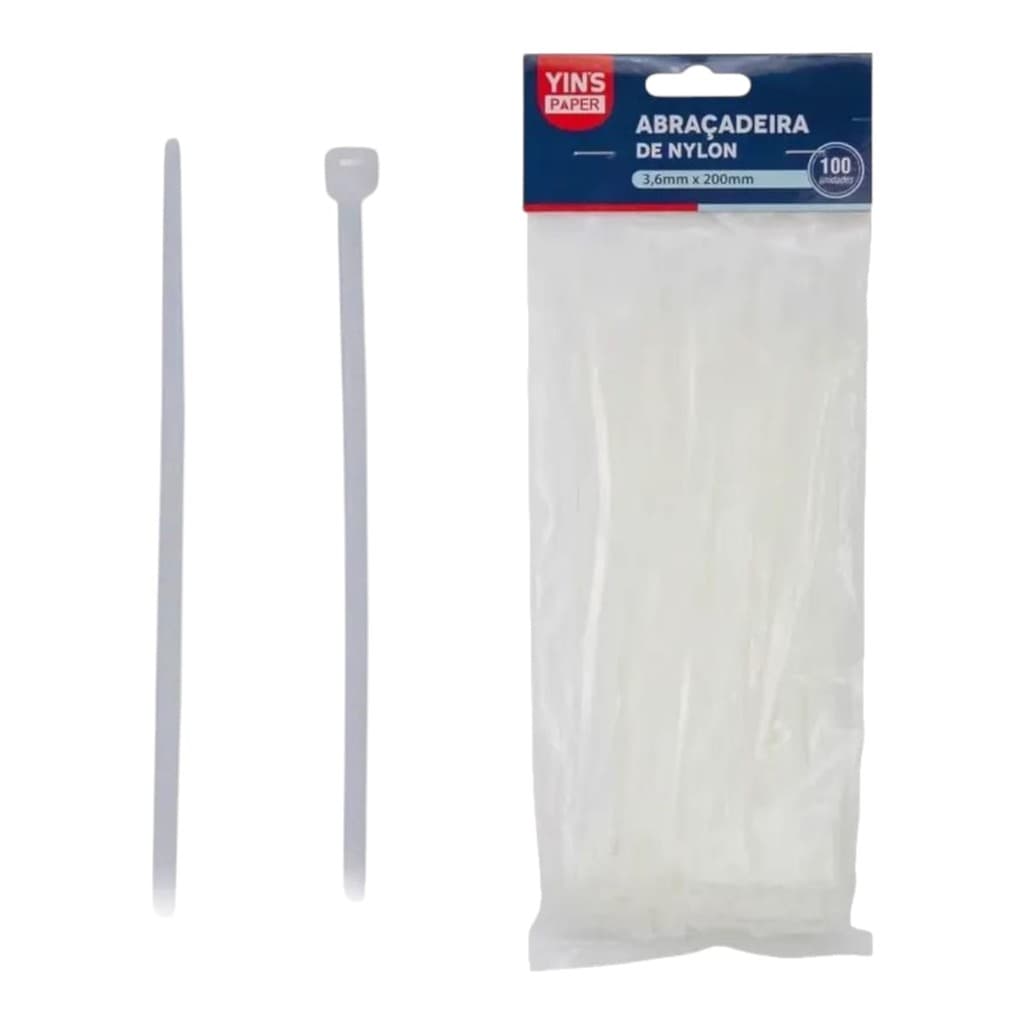 100 Abraçadeiras De Nylon Enforca Gato 3,6x200mm