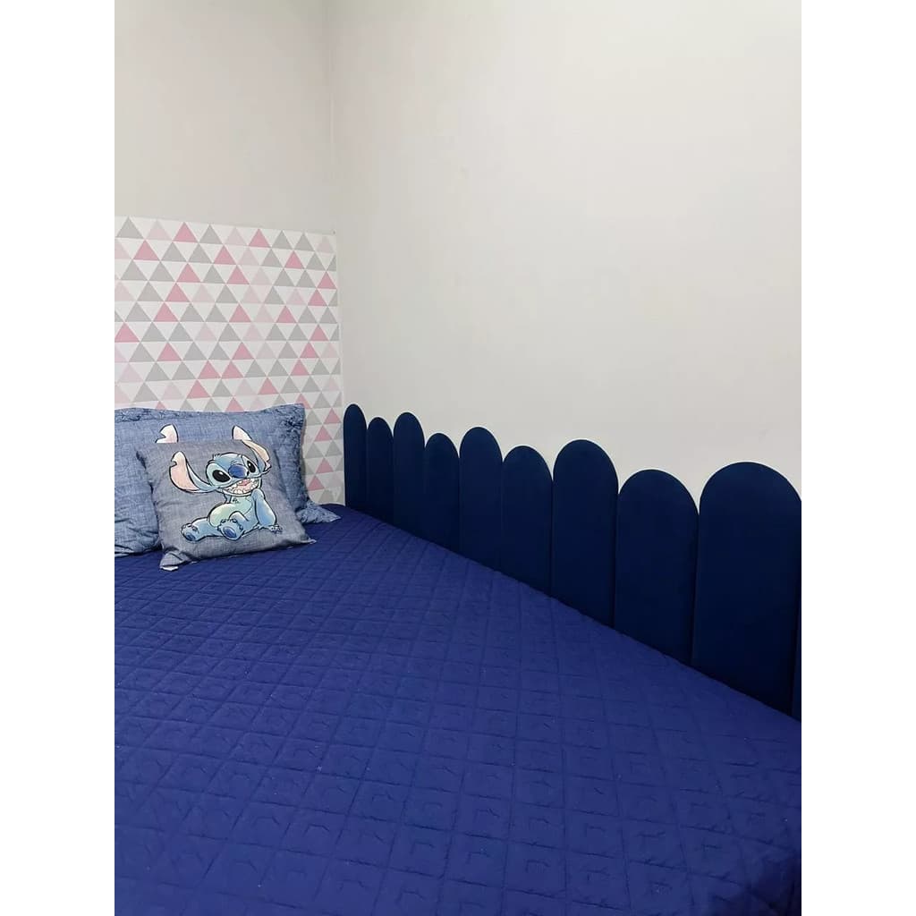 Kit Cabeceira Nuvem Cama Box Estofada Auto Colante 45x20cm - ENVIO RAPIDO !