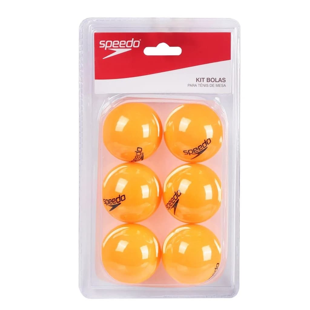 Kit C/ 6 Bolas Ping Pong Tênis de Mesa Speedo