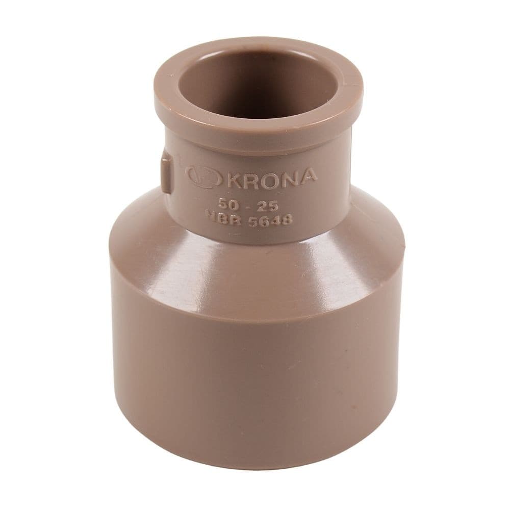 Pct 02 Bucha de Redução Longa de 1.1/2 50mm x 3/4 25mm PVC
