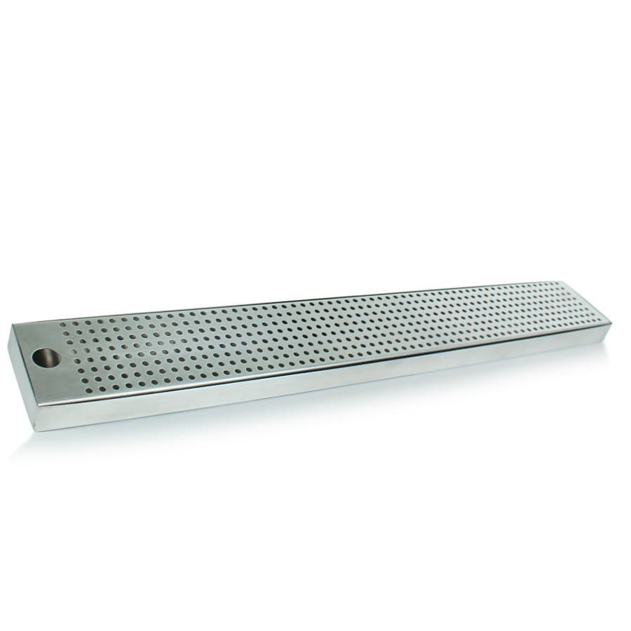 Tapete BarMat Escorredor de Copos Calha Balcão Inox 8,5x61cm - DayHome