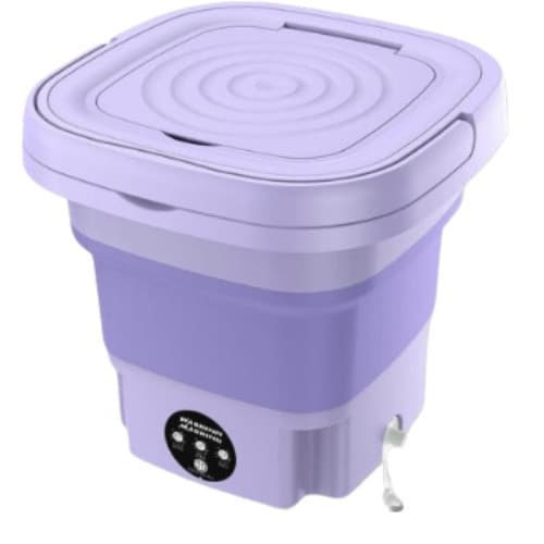 Mini Lavadora Dobrável Maquina de Lavar 8 Litros para Roupas Delicadas