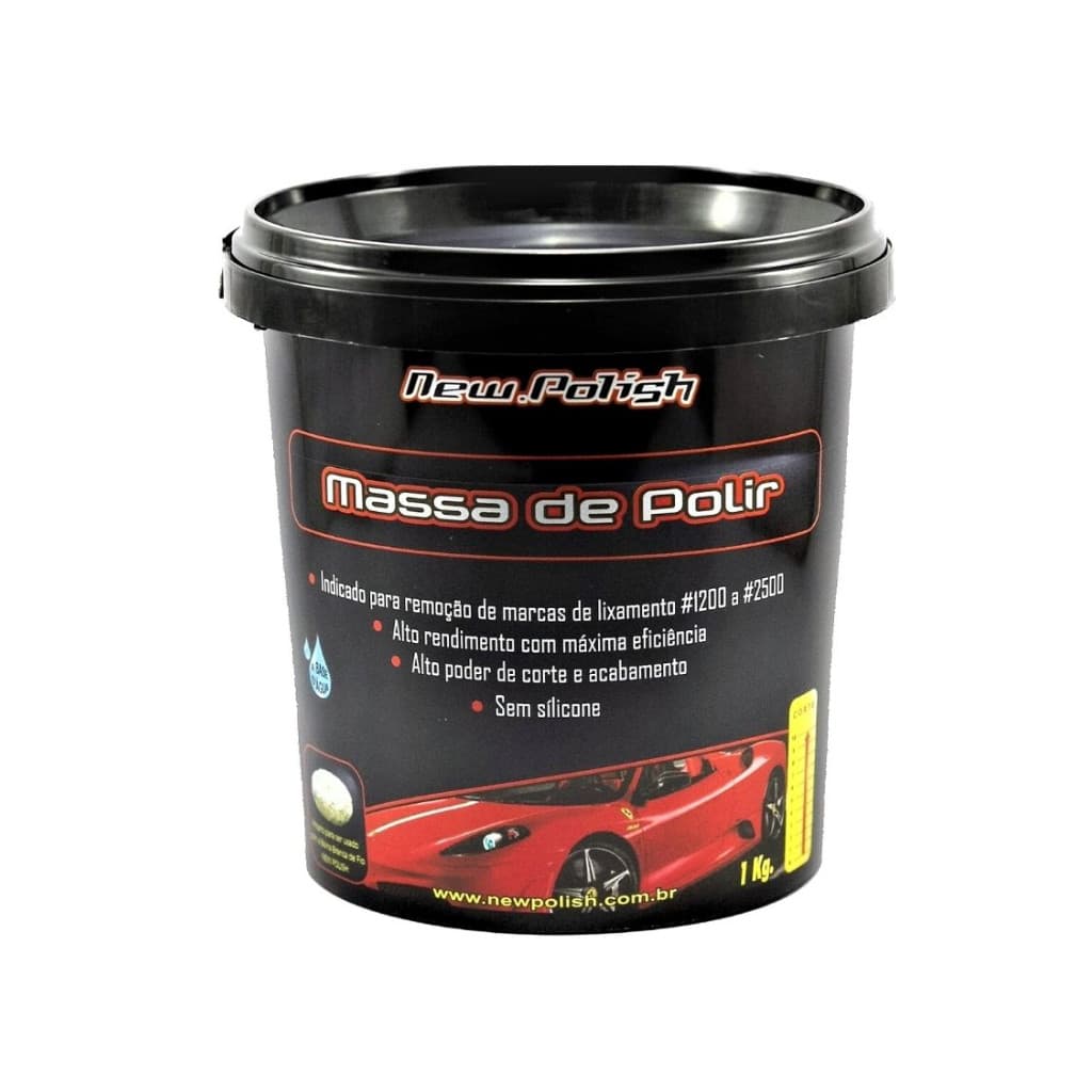 Massa de Polir 1Kg New Polish Alto Poder de Corte