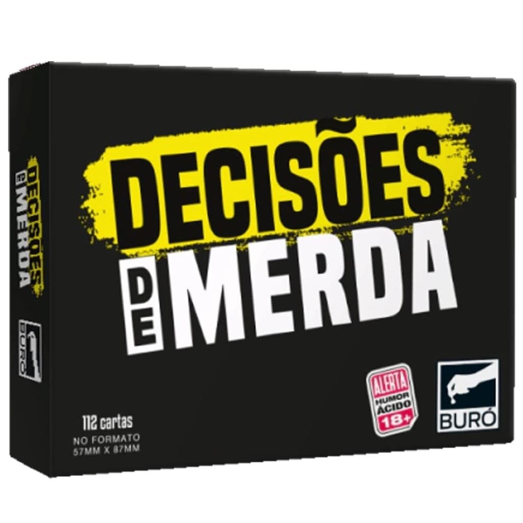 Jogo Decisões de Merda Buró Diversão Sem Filtro Entre Amigos