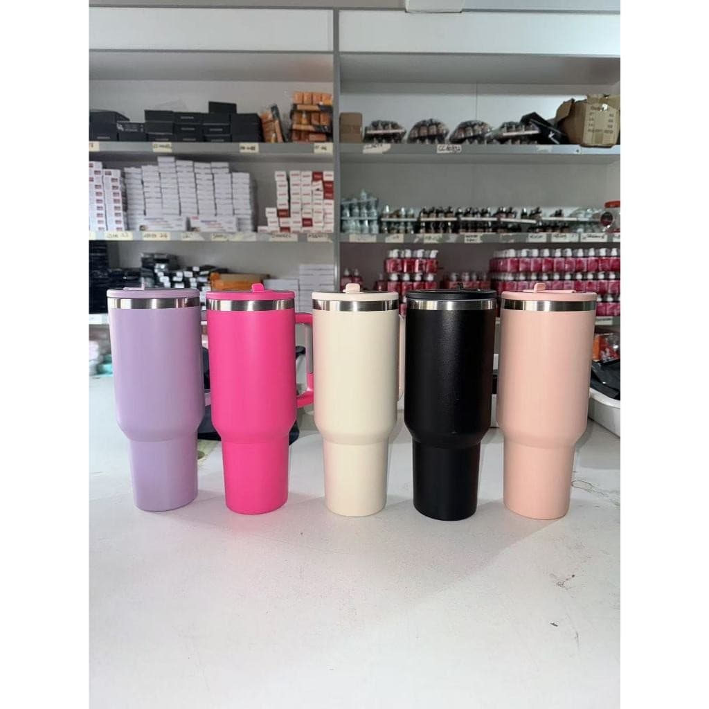 Copo Caneca de1200ML com Canudo de Bico Abre e Fecha