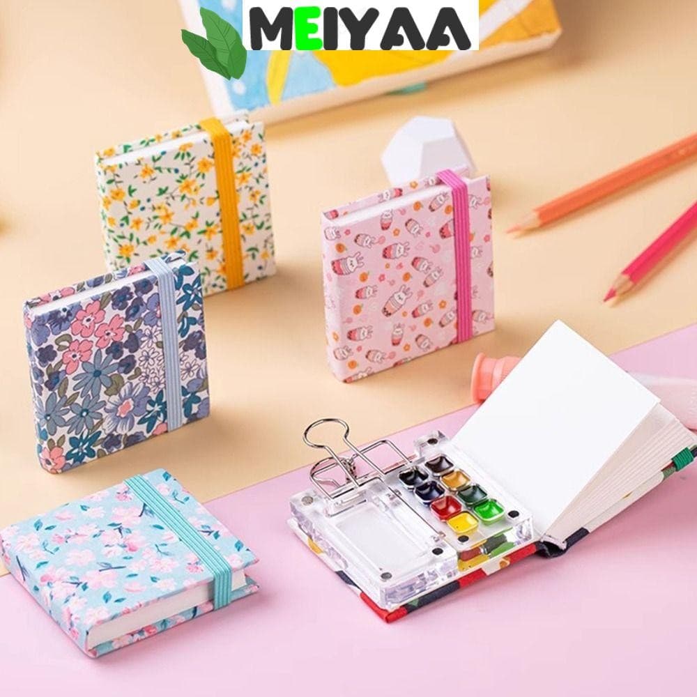 Caderno De Desenho MEIYAA , Livro De Pintura Em Aquarela Quadrado Portátil , Mini Bloco De Notas Artística Espessada 300