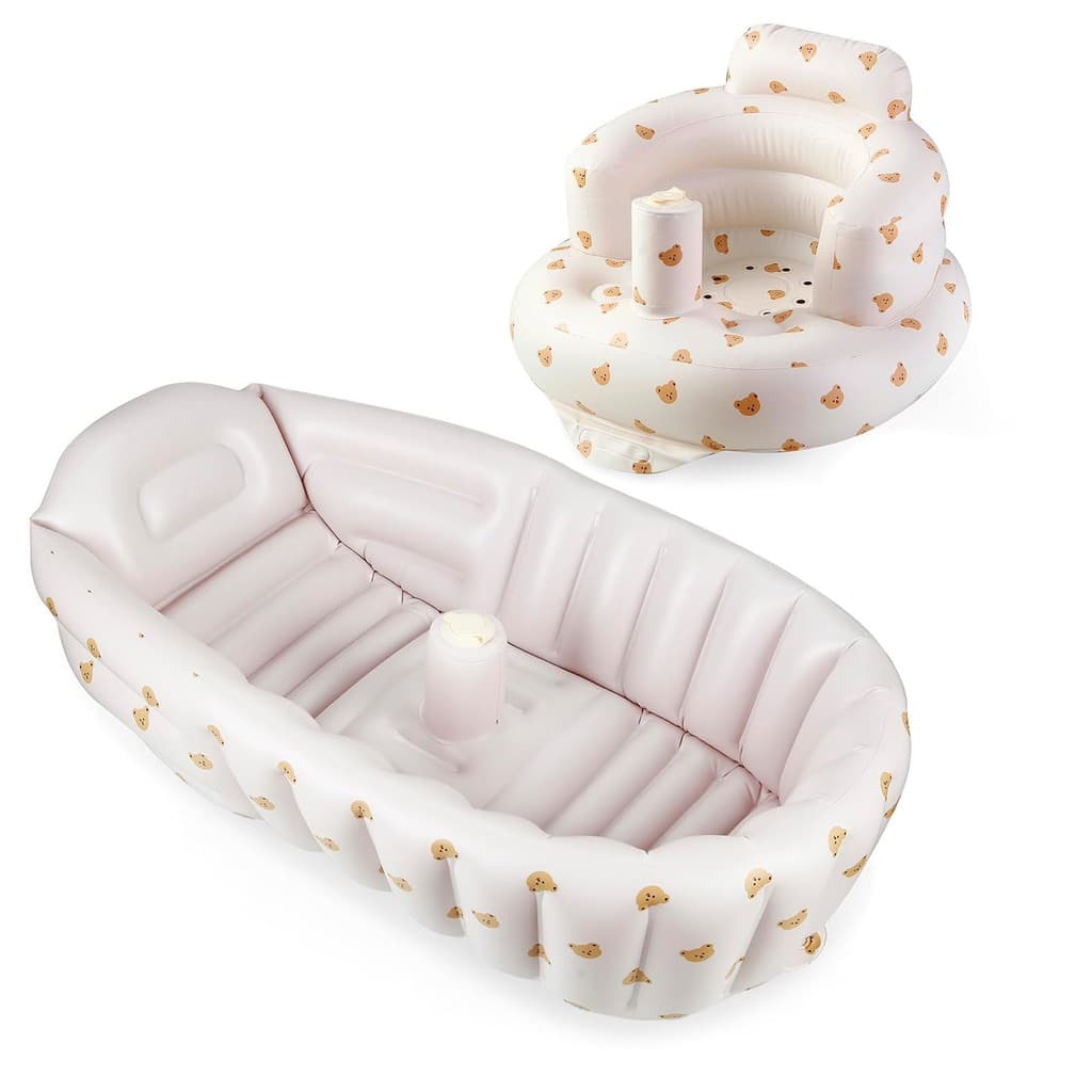 Piscina Inflável Infantil Baby Banheira Inflável Anti Deslize Para Banho Do Bebe Portátil Assento De Sofá Infantil