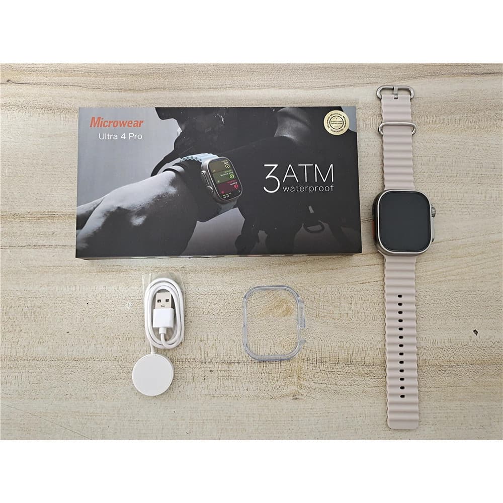 Relógio Smartwatch U4 Pro Relógio Inteligente Ultra 4 Série 10 1GB ROM NFC Bússola ChatGPT 49mm 3ATM