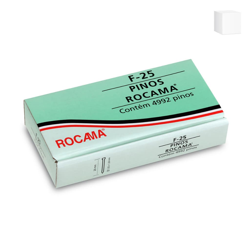 Pino F-25 Rocama (caixa c/ 4992 pinos)