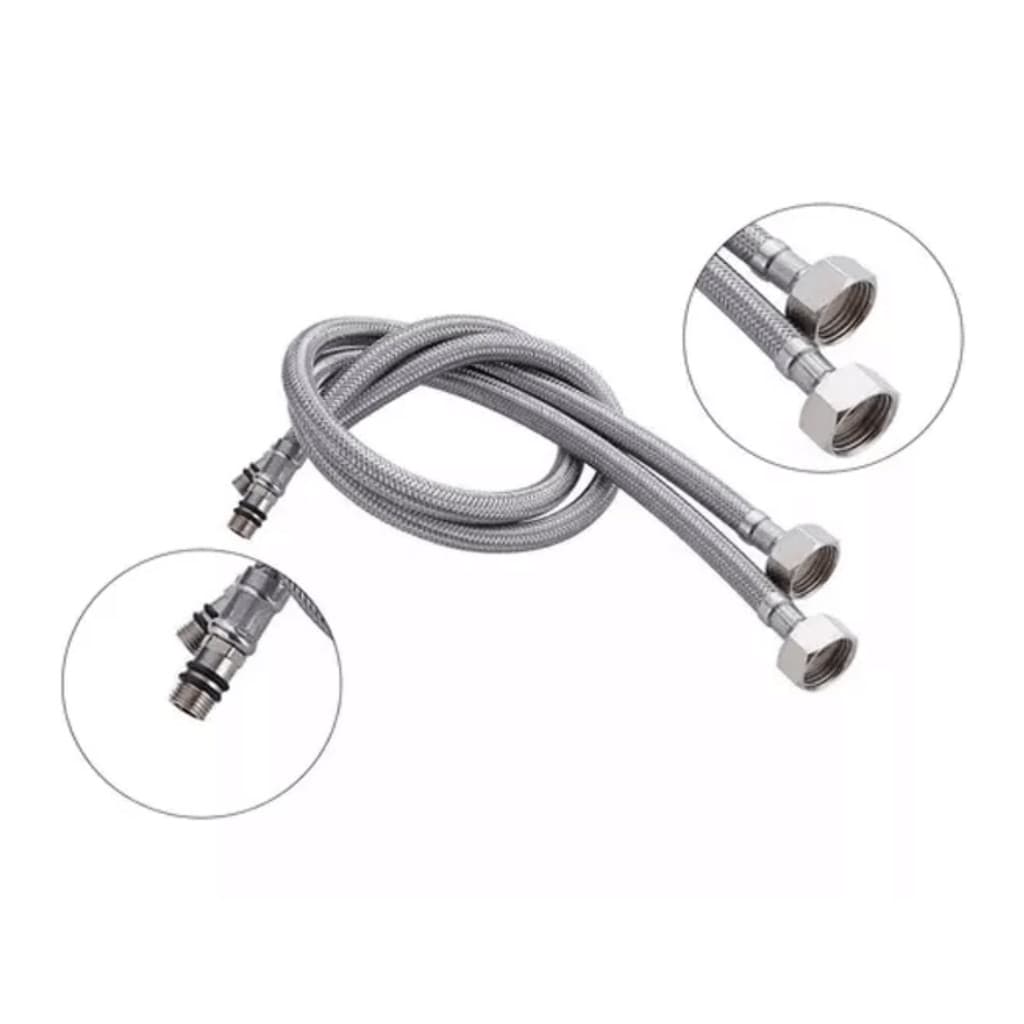 Engate Rabicho 80cm Monocomando Par Misturador Flexível