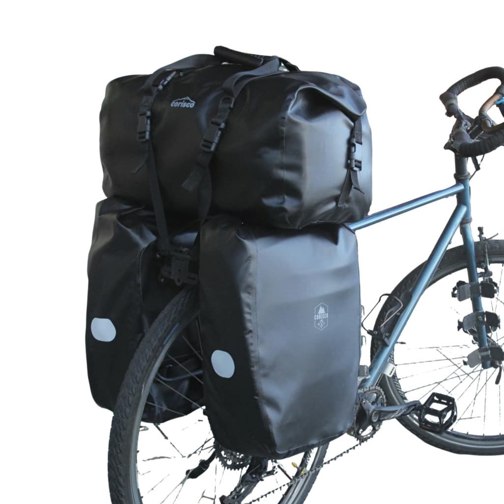 Alforge Bolsa Bike 90 L Bicicleta Cicloturismo Impermeável Corisco Ideal para viagens longas de bicicleta