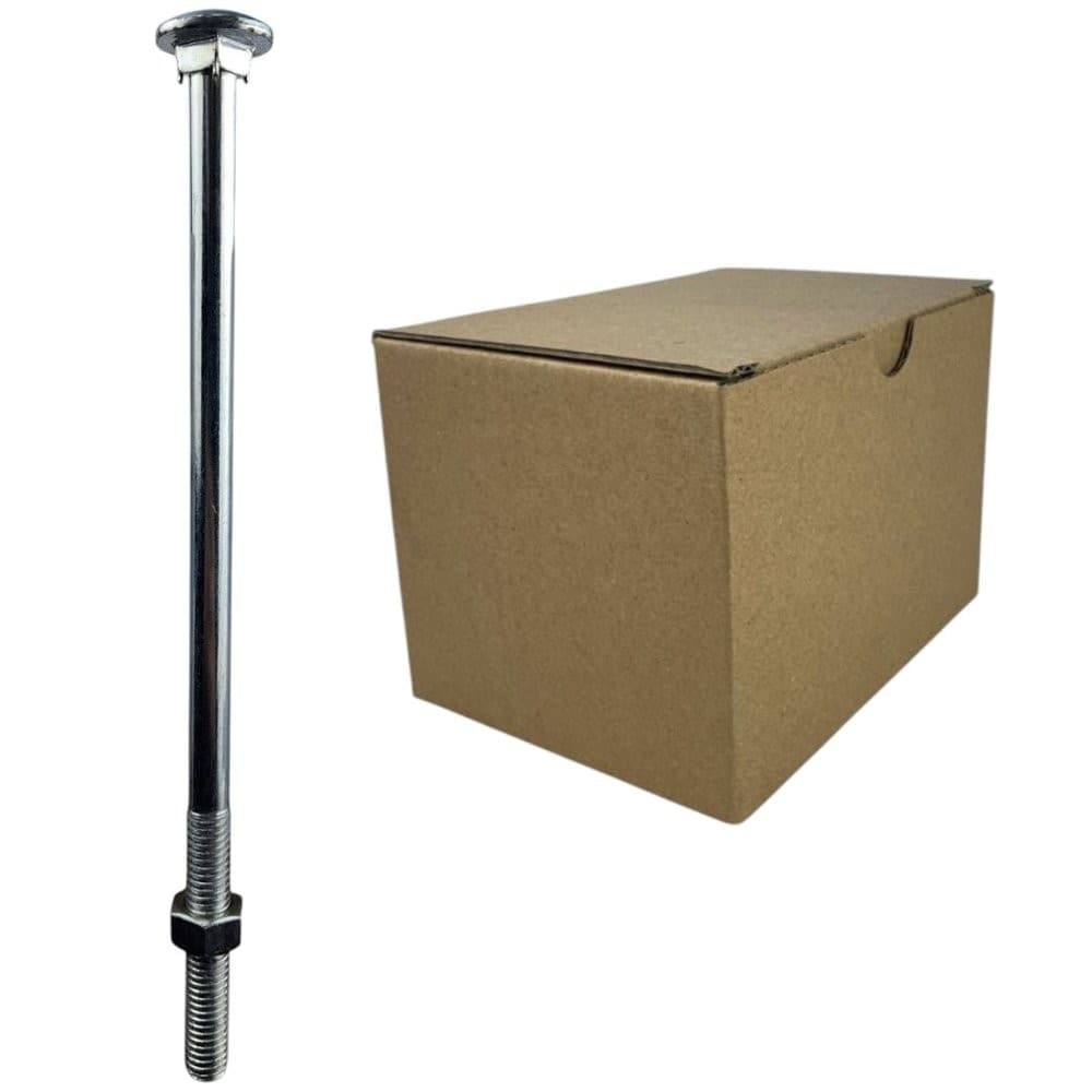 Parafuso Francês Galvanizado com porca 3/8X8" (Caixa com 50 Peças) Stein