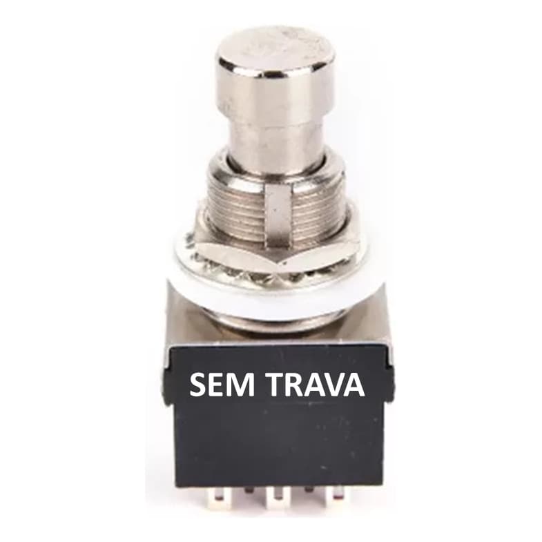 Foot 3dpdt Switch 9 Pinos Para Pedais E Pedaleiras