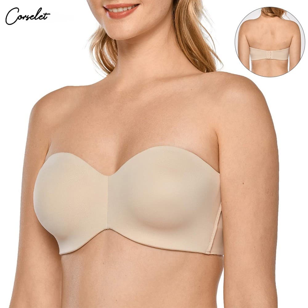 Sutiã Respirável De 40 Xícaras Branco Plus size Feminino Sem Anel push Tamanho Alto Preto Nu Alças Bc 44 42 38 36 34