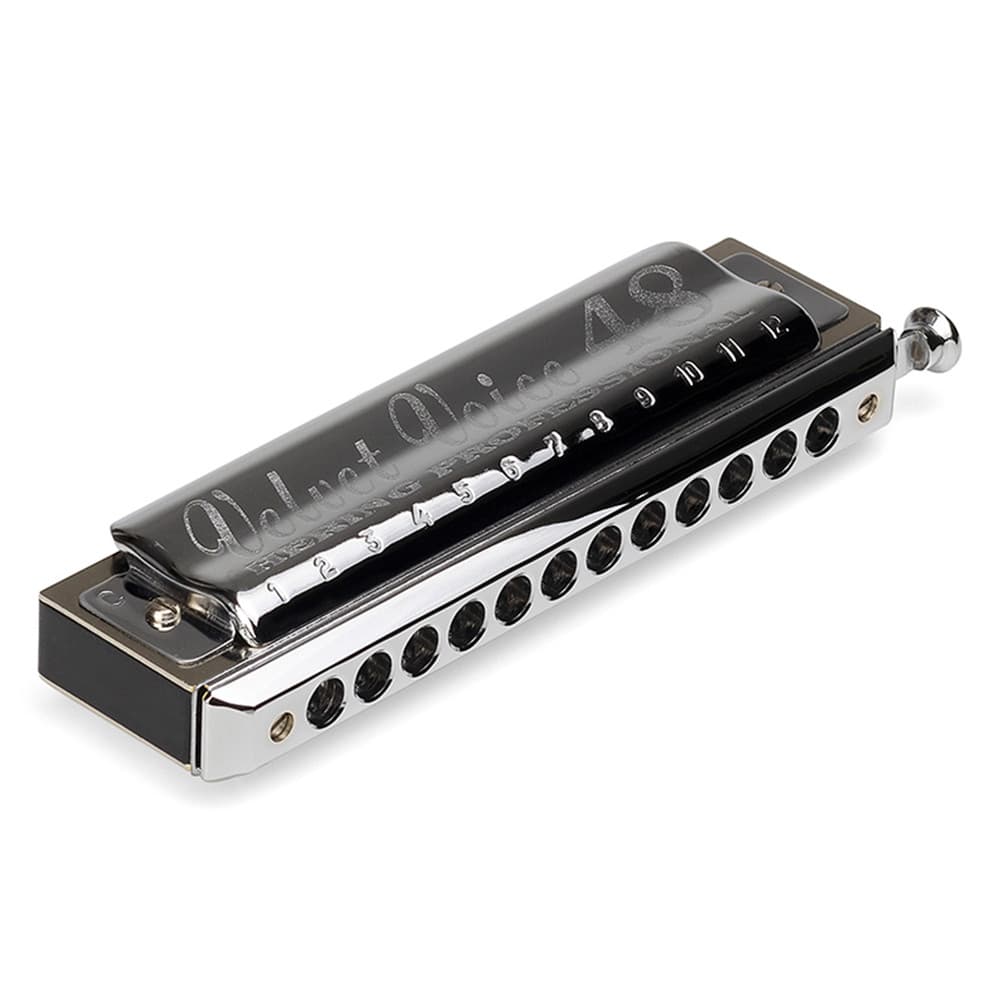 Gaita De Boca SHG Hering Cromática Valvet Voice 48 Vozes Com Case