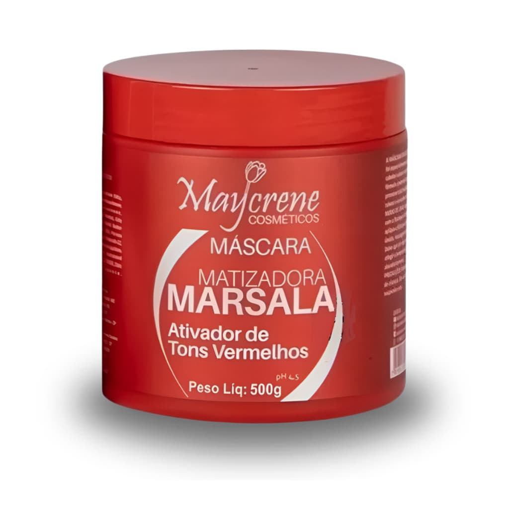 Mascara Marsala Matizadora Maycrene 500g Máscara para Cabelos Vermelhos