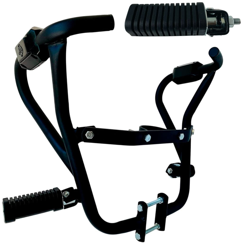 Titan 125 Modelo 2002 Protetor Carenagem Motor Tanque Pedal Mata Cachorro com Pedaleira Retrátil Moto
