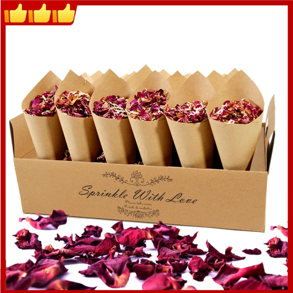 Suporte De Cone Feito De Papel À Mão , Pétala De Flor , Bandeja Kraft Ecológica Para Comemoração De Aniversário , Festa