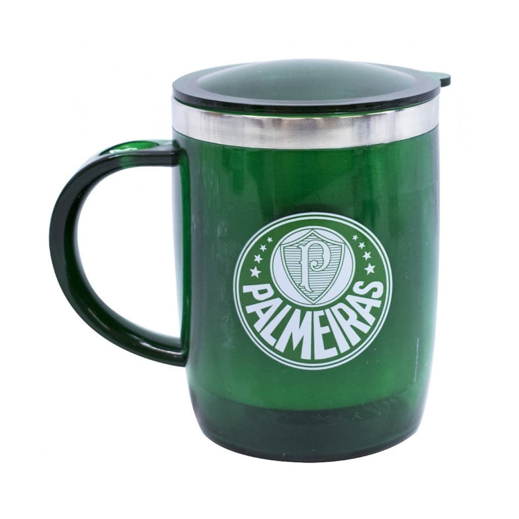 QH002AZ-3-B | Caneca Térmica Com Tampa 450ml - Palmeiras