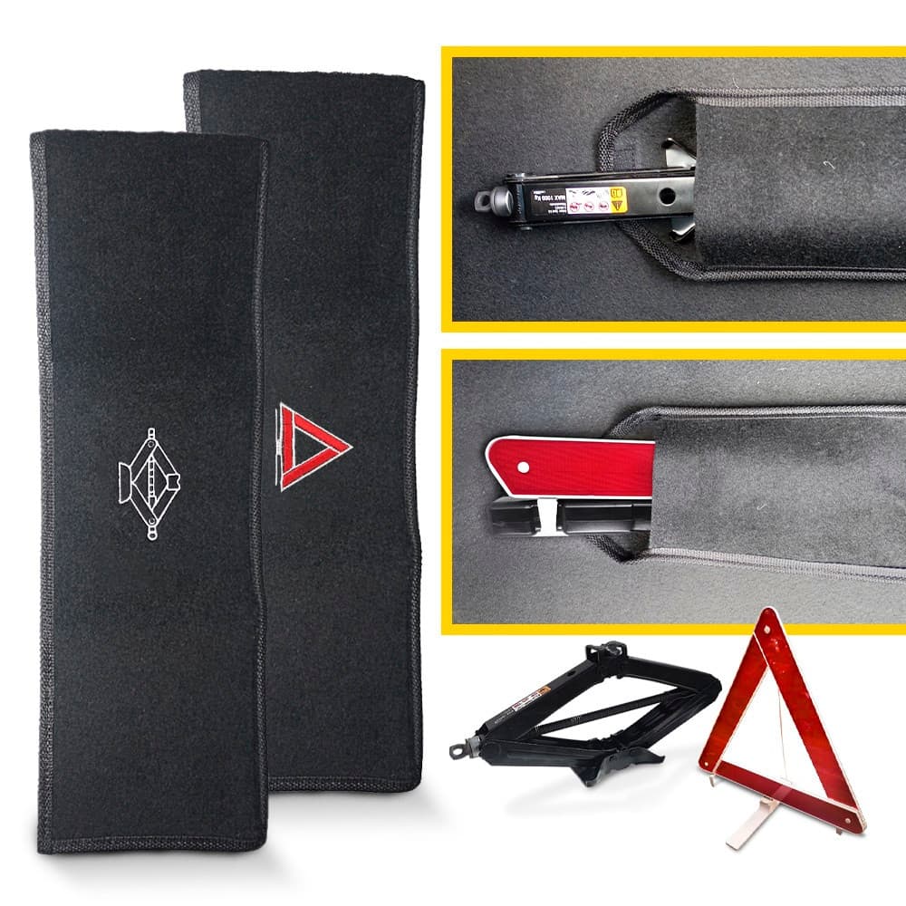 Capa Macaco Mecanico Bolsa Triangulo de Sinalização Macaco de Carro Porta Triangulo Organizar Proteger Bolsa Macaco