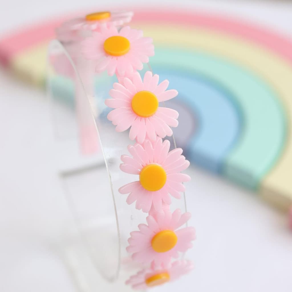 Tiara flor / Arco infantil   / Tiara  de flor / Tiara  infantil  / Diadema / Tiara florzinha Rosa
