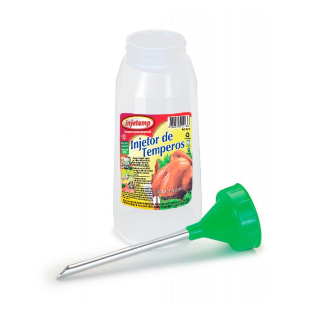 Bico Injetor Culinário 350ml Para Temperar Frangos Rechear Churros Donuts E Carnes Assadas