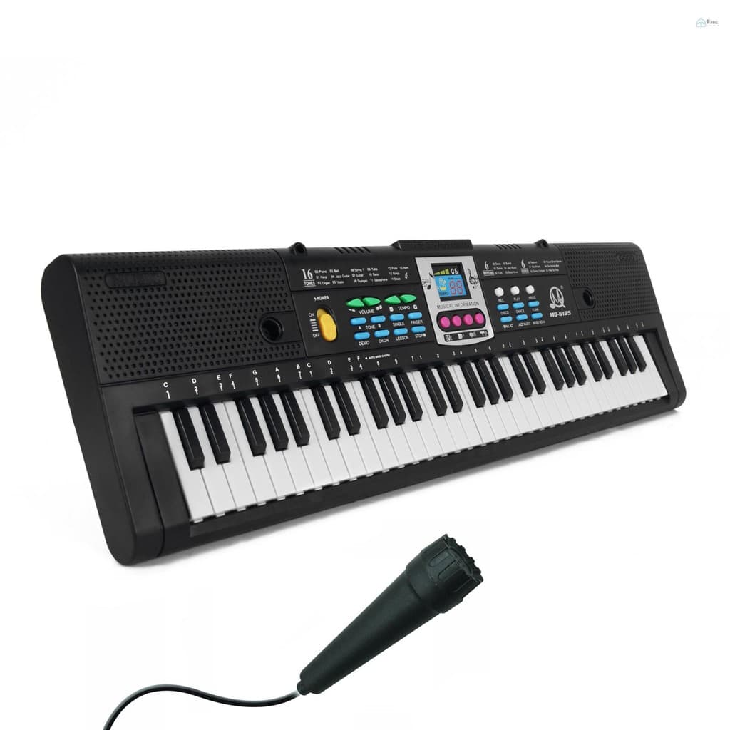 Teclado Eletrônico De Música Digital Com 61 Teclas , Piano Elétrico Multifuncional Para Crianças , Estudante De Função D
