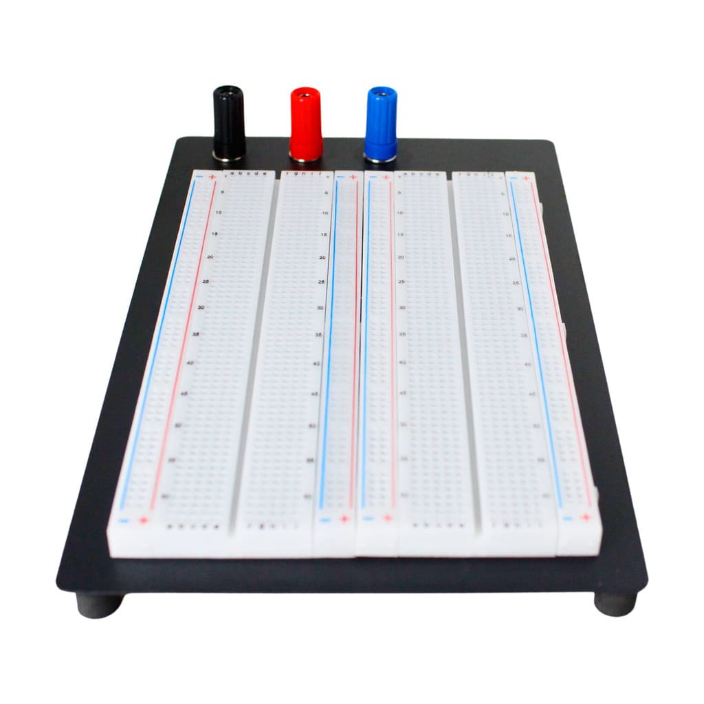 Protoboard 1660 Pontos com Base Metálica.