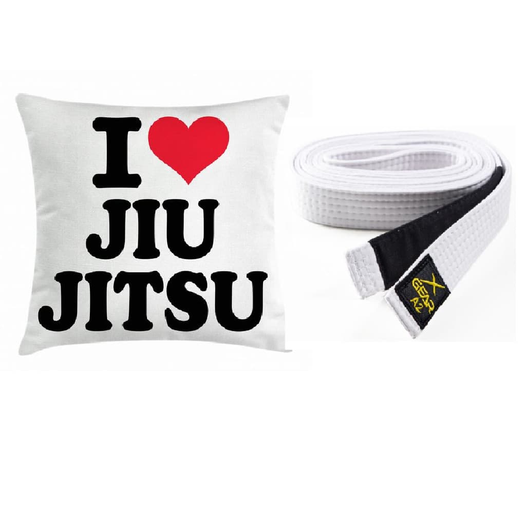 capa Almofada Jiu jitsu + Faixa Branca Jiu Jitsu - XGear