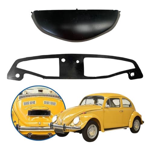 Carcaça Suporte Lanterna Placa Vw Fusca 1971 Á 1996 Nariz